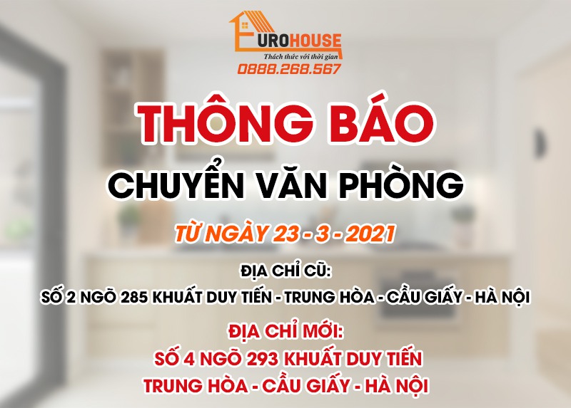 Phụ kiện tủ bếp Eu thông báo chuyển địa điểm kinh doanh mới