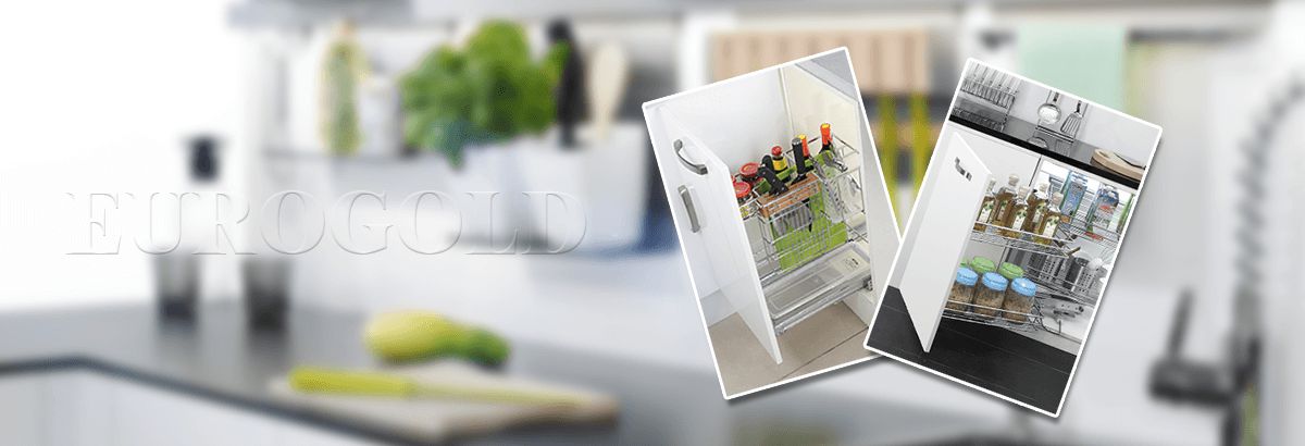 Mẫu mã đa dạng của phụ kiện tủ bếp eurogold