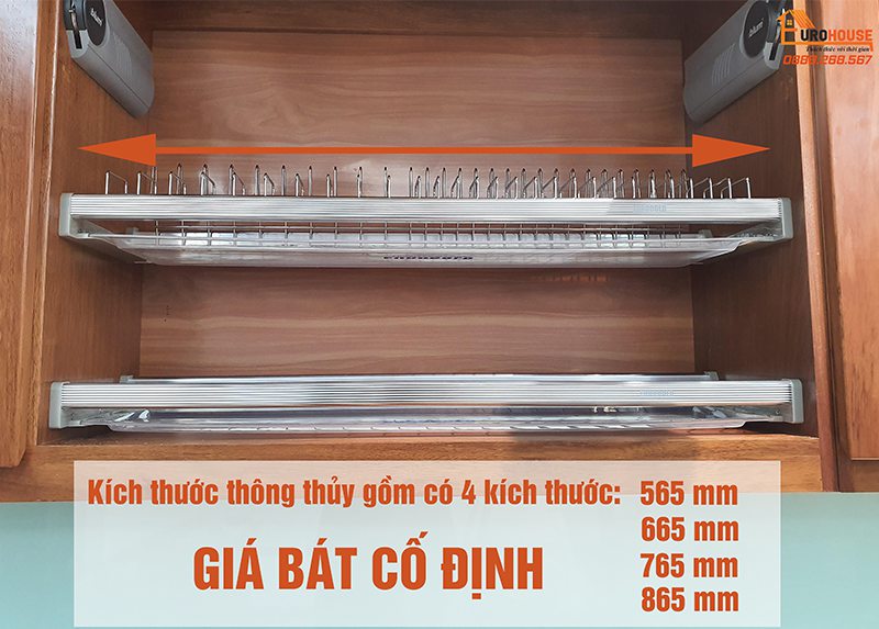 Tổng hợp các kích thước giá bát cố định chuẩn nên biết!