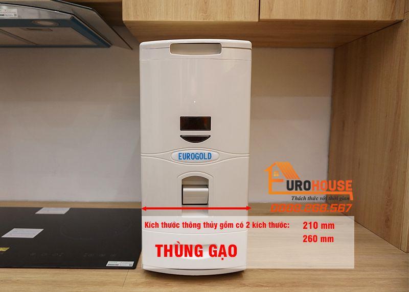 Tổng hợp các kích thước thùng gạo tủ bếp nên biết mua ở đâu