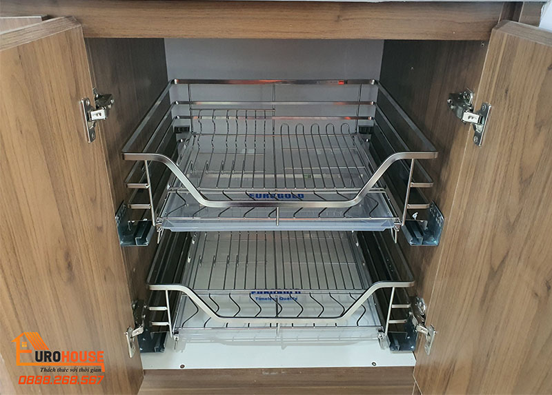 Trọn bộ combo giá để xoong nồi trong tủ bếp chỉ từ 950.000đ
