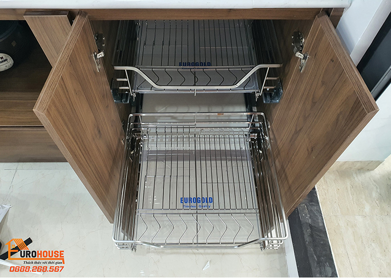 Trọn bộ combo giá để xoong nồi trong tủ bếp chỉ từ 950.000đ