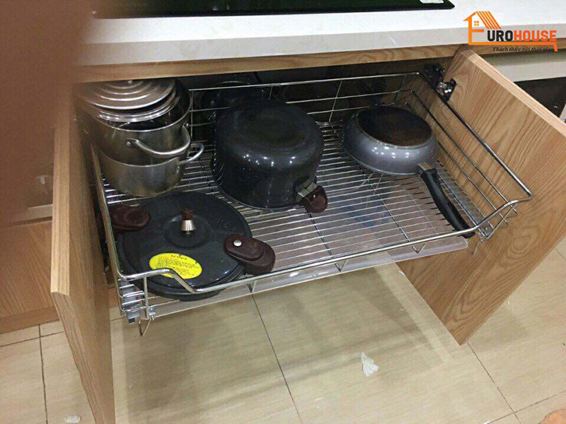 Trọn bộ combo giá để xoong nồi trong tủ bếp chỉ từ 950.000đ